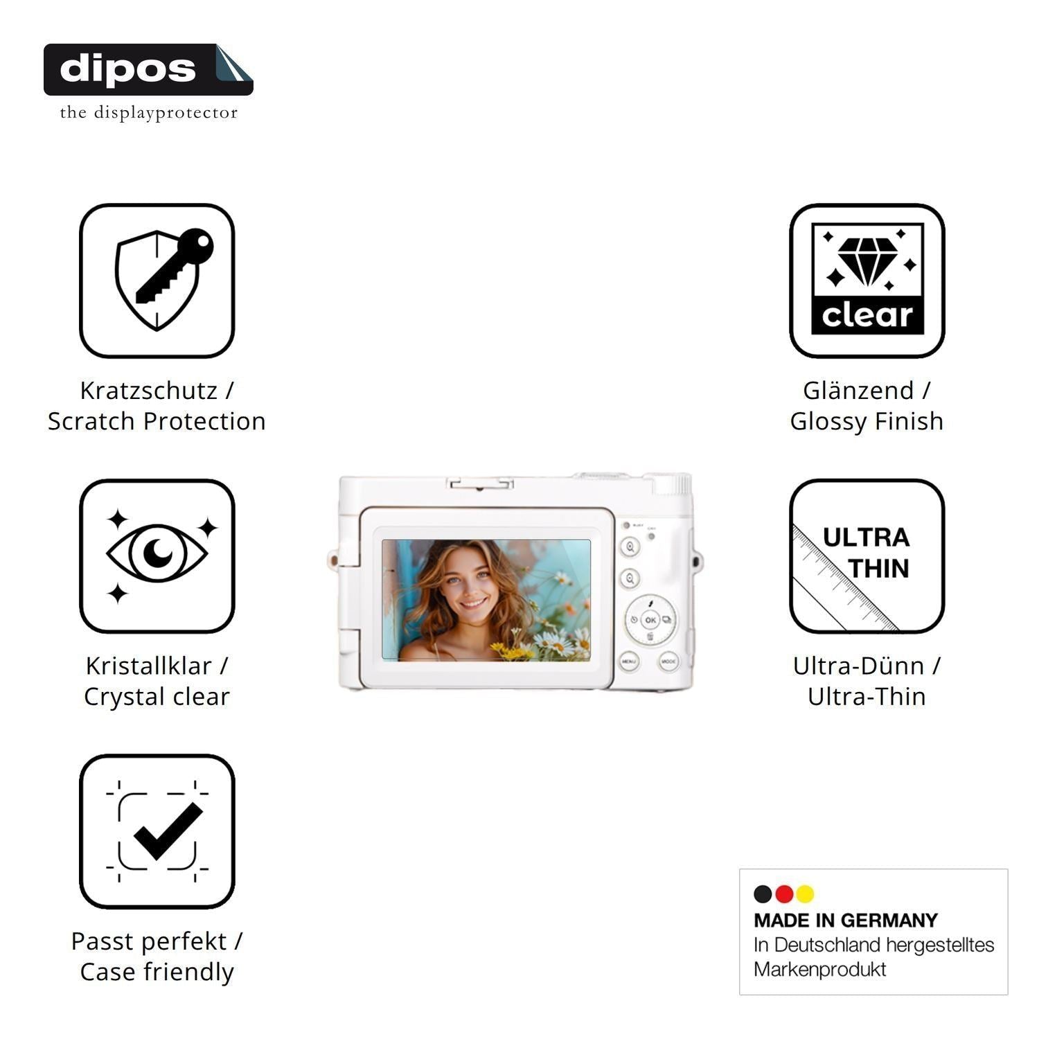 4x Schutzfolie klar für VAHOIALD DC101 Display-Sch (7)