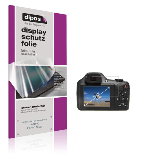 4x Schutzfolie klar für KODAK PIXPRO AZ653 Display (1)