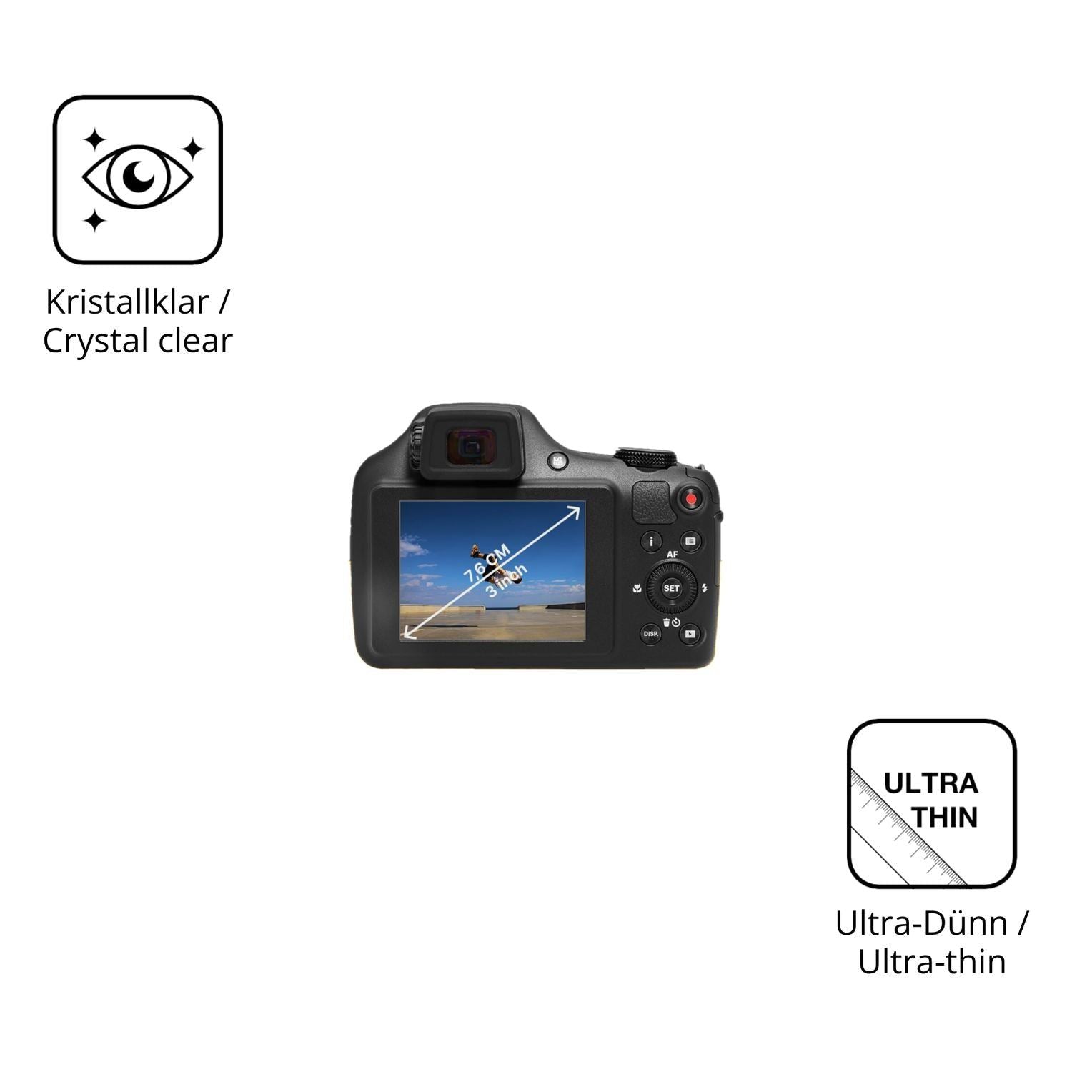 4x Schutzfolie klar für KODAK PIXPRO AZ653 Display (5)