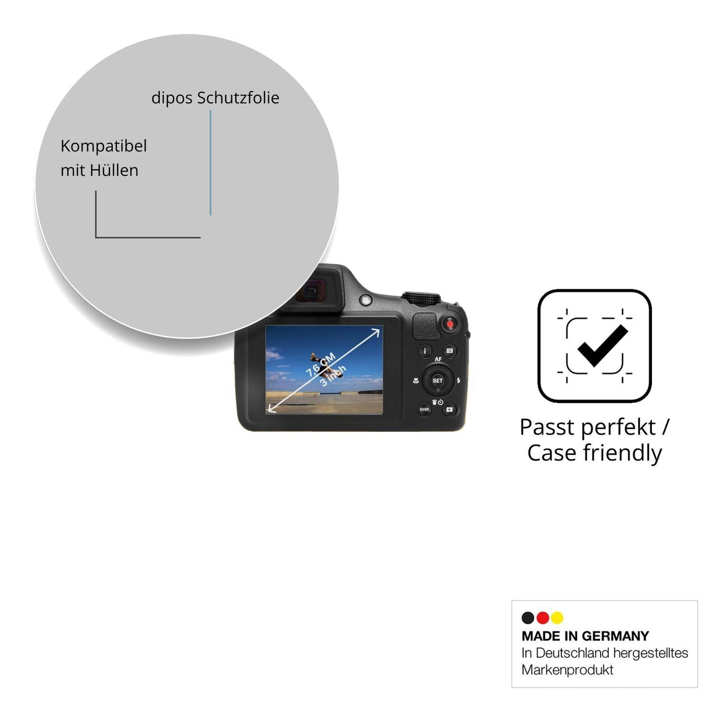 4x Schutzfolie klar für KODAK PIXPRO AZ653 Display (6)