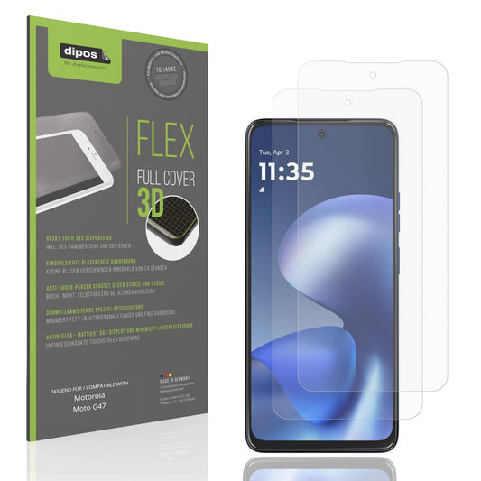 2x Full Cover Schutzfolie matt für Motorola Moto G (1)