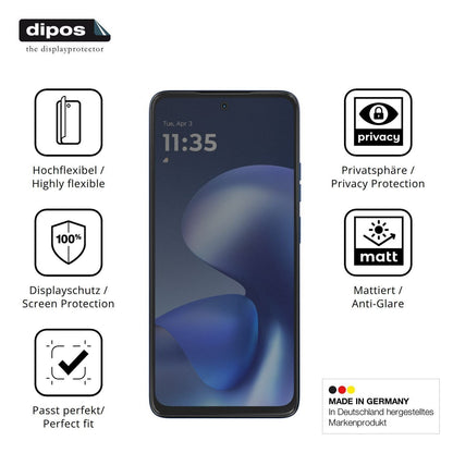 Full Cover Privacy Blickschutzfolie für Motorola M (5)