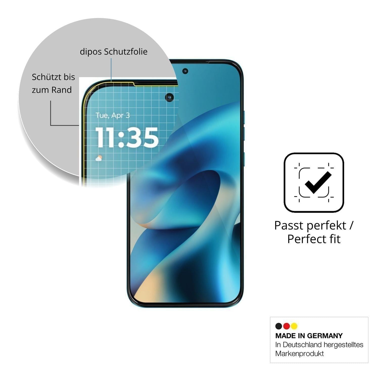 2x 3D Full Cover Schutzfolie für Motorola Moto G87 (6)