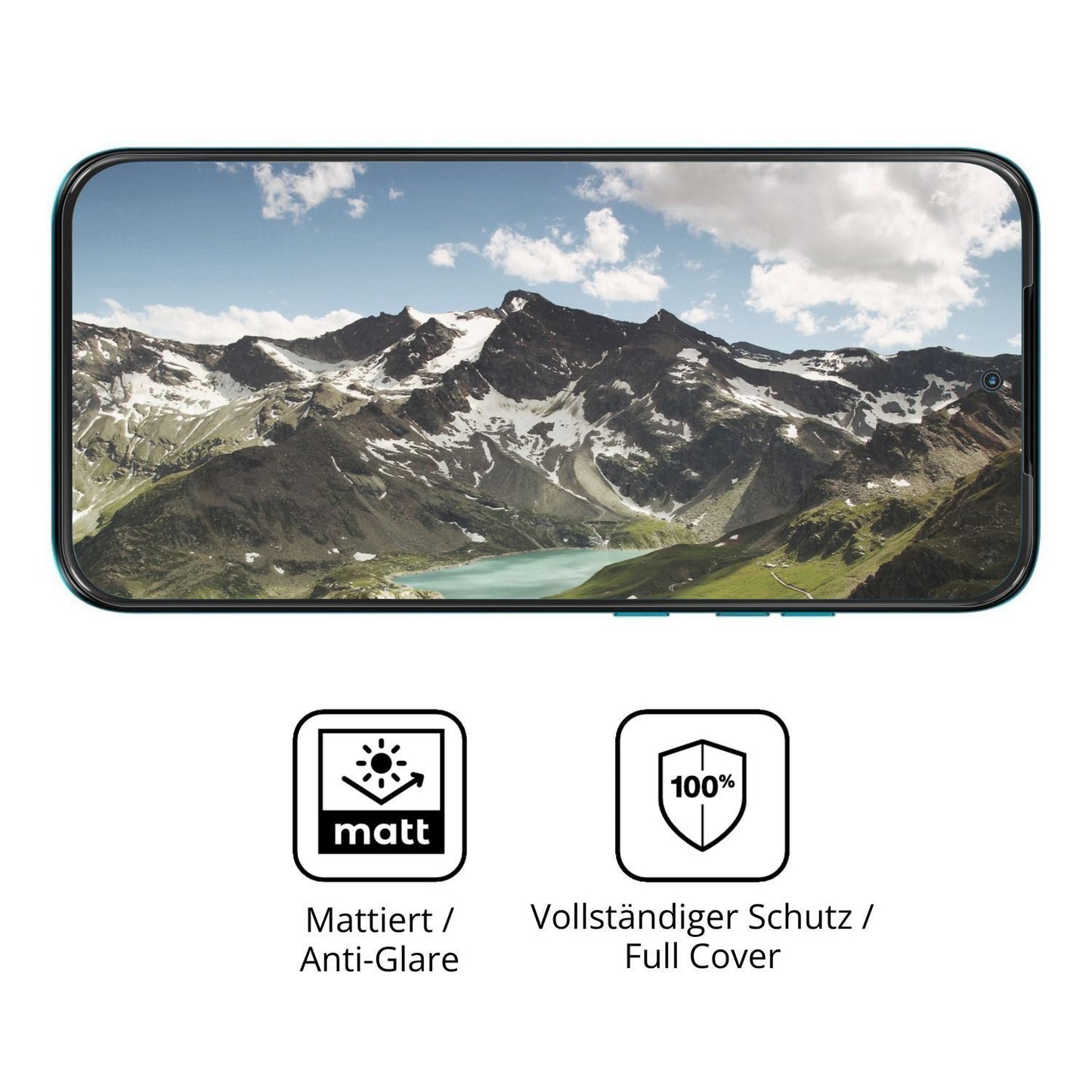2x Full Cover Schutzfolie matt für Motorola Moto G (5)