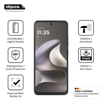 2x Full Cover Schutzfolie matt für Motorola Moto G (7)
