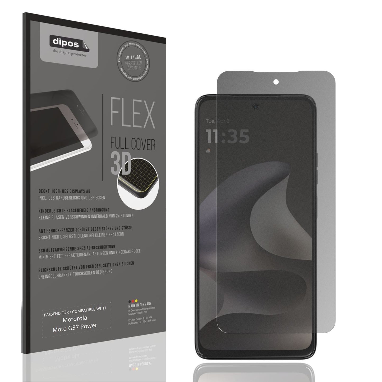 Full Cover Privacy Blickschutzfolie für Motorola M (1)