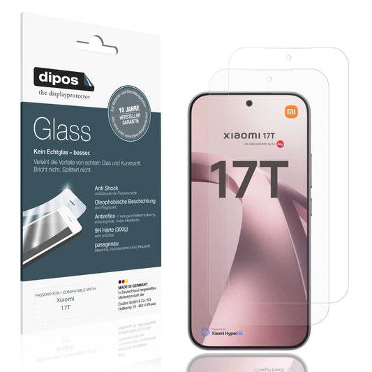 2x 9H Schutzfolie matt für Xiaomi 17T Panzerfolie (1)
