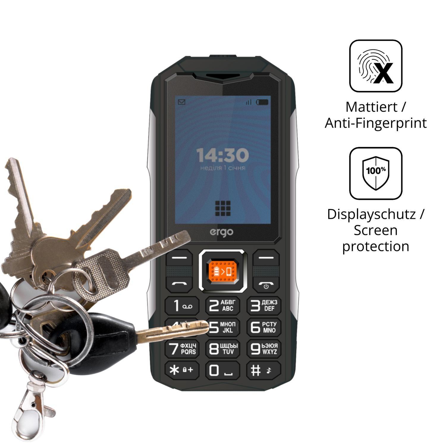 Blickschutzfolie für Ergo E242 matt Schutzfolie Pr (3)