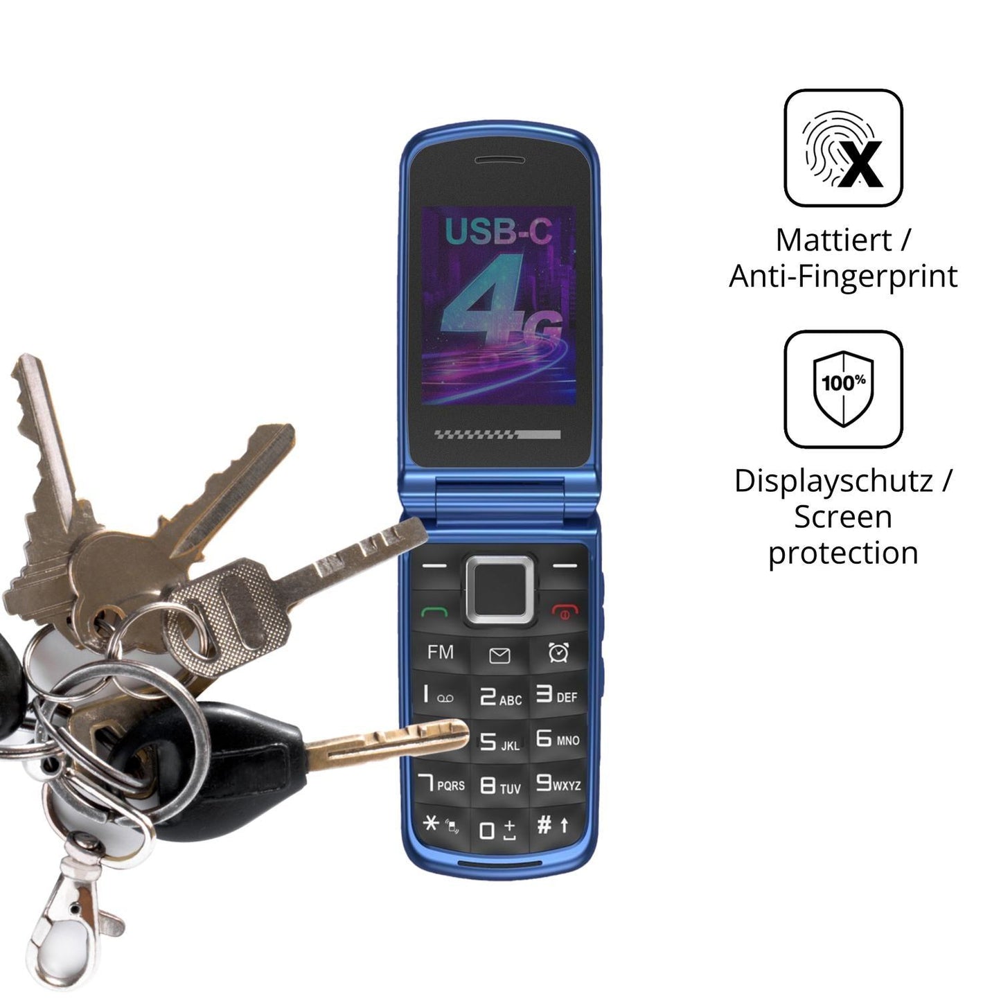 Blickschutzfolie für Usteetic T380D matt Schutzfol (3)