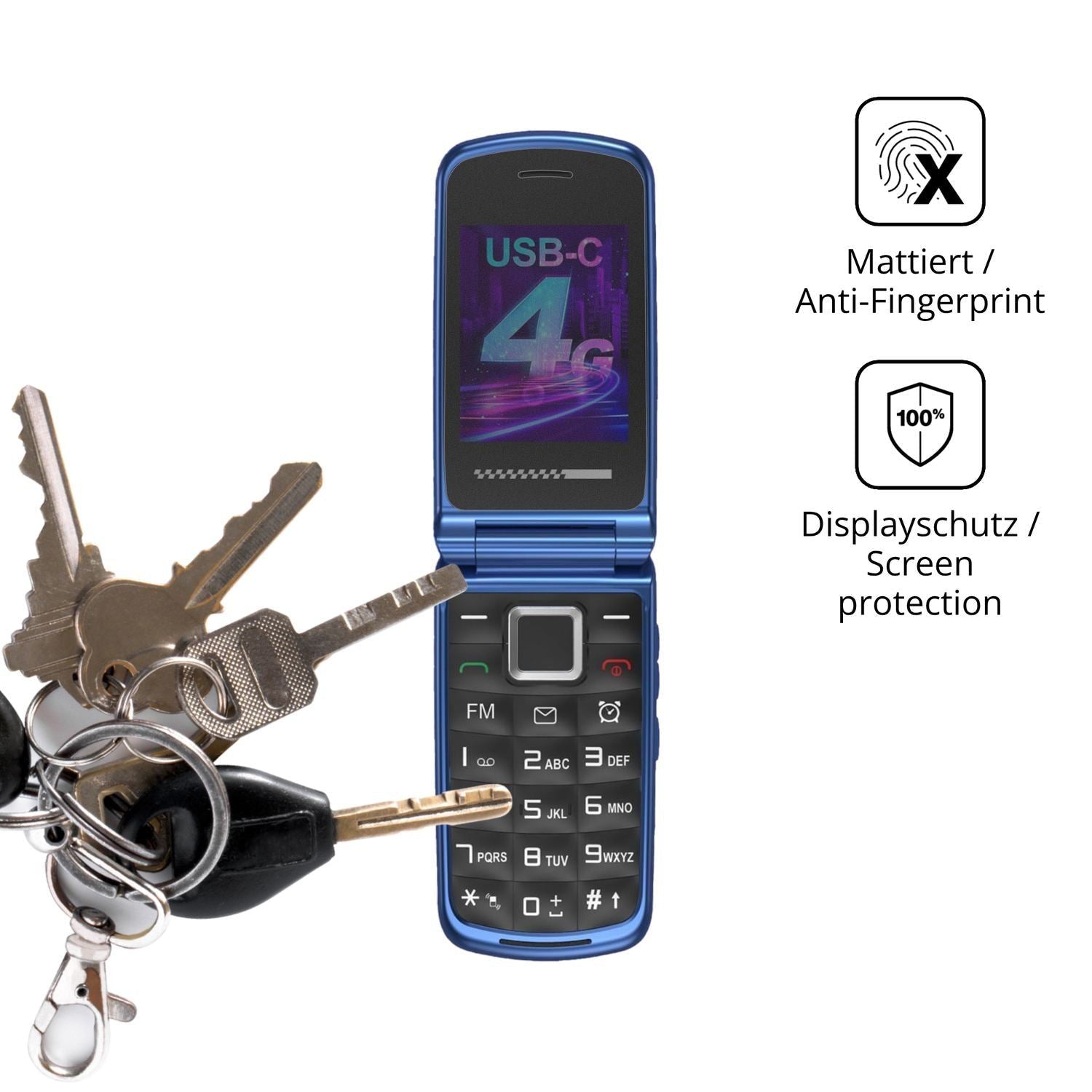 Blickschutzfolie für Usteetic T380D matt Schutzfol (3)