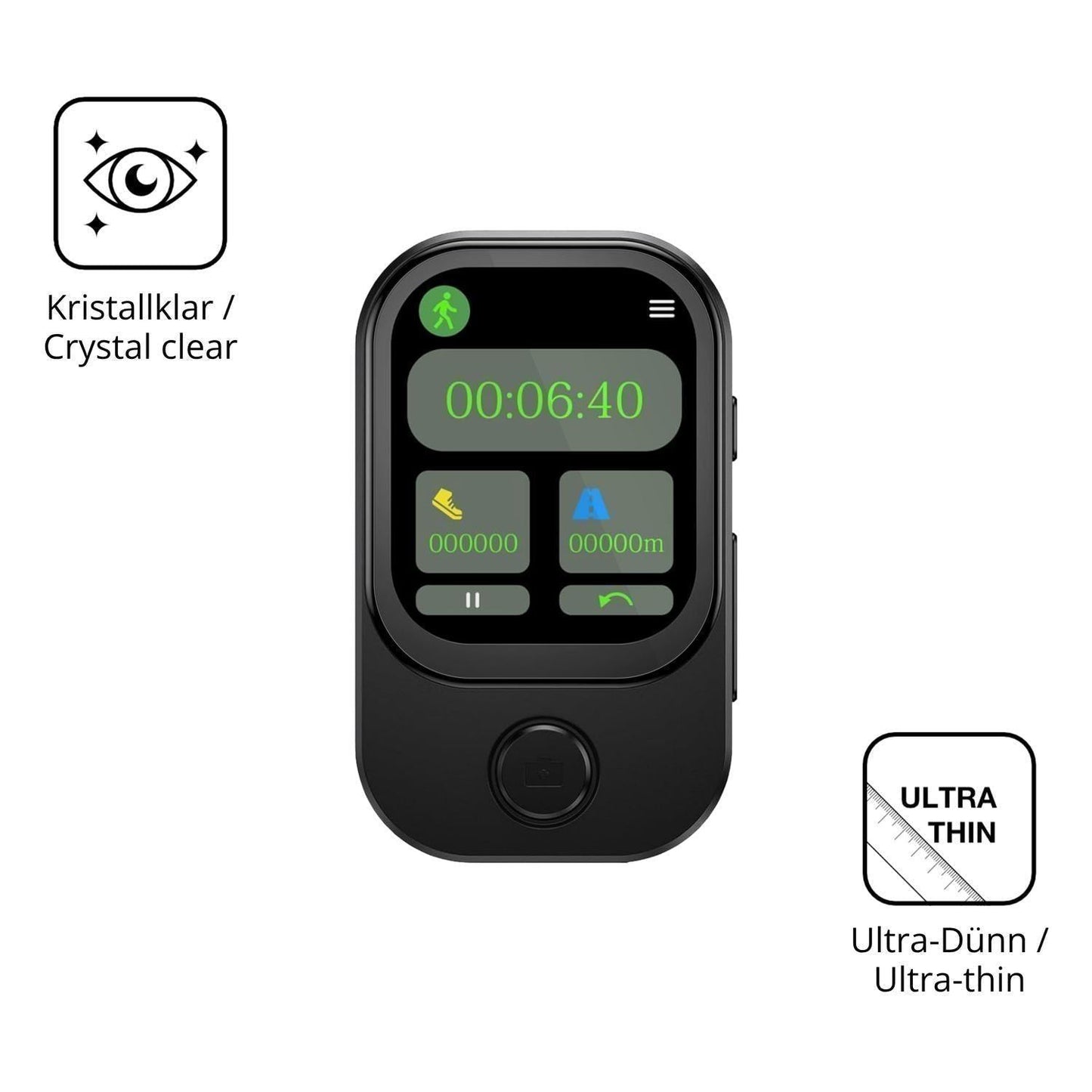 4x Schutzfolie klar für RWSRW MP3-02D Display-Schu (5)