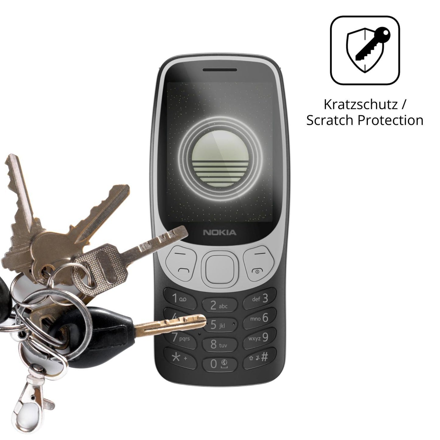 4x Schutzfolie klar für Nokia 3210 4G Display-Schu (4)