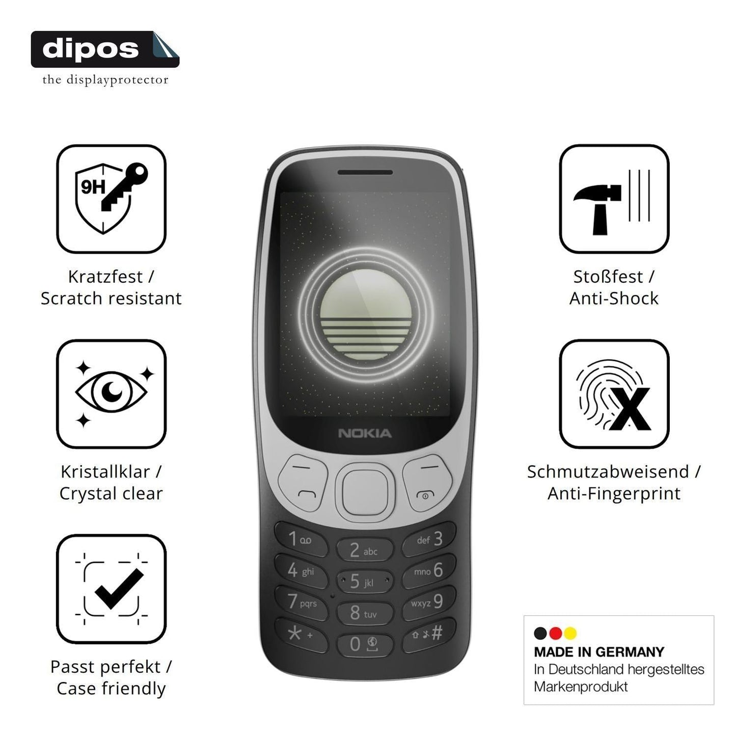 2x 9H Schutzfolie für Nokia 3210 4G Panzerfolie (7)