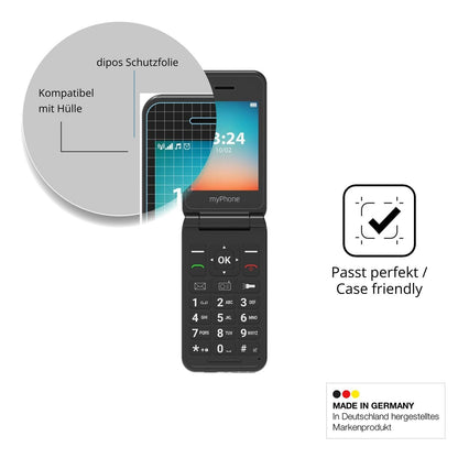 4x Schutzfolie matt für MP myPhone Flip LTE Displa (6)