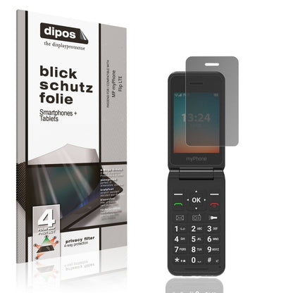 Blickschutzfolie für MP myPhone Flip LTE matt Schu (1)