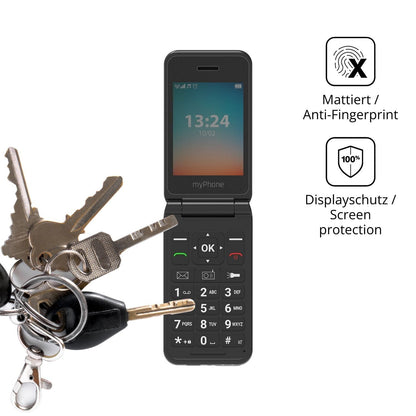Blickschutzfolie für MP myPhone Flip LTE matt Schu (3)