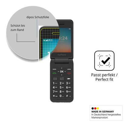 Blickschutzfolie für MP myPhone Flip LTE matt Schu (4)