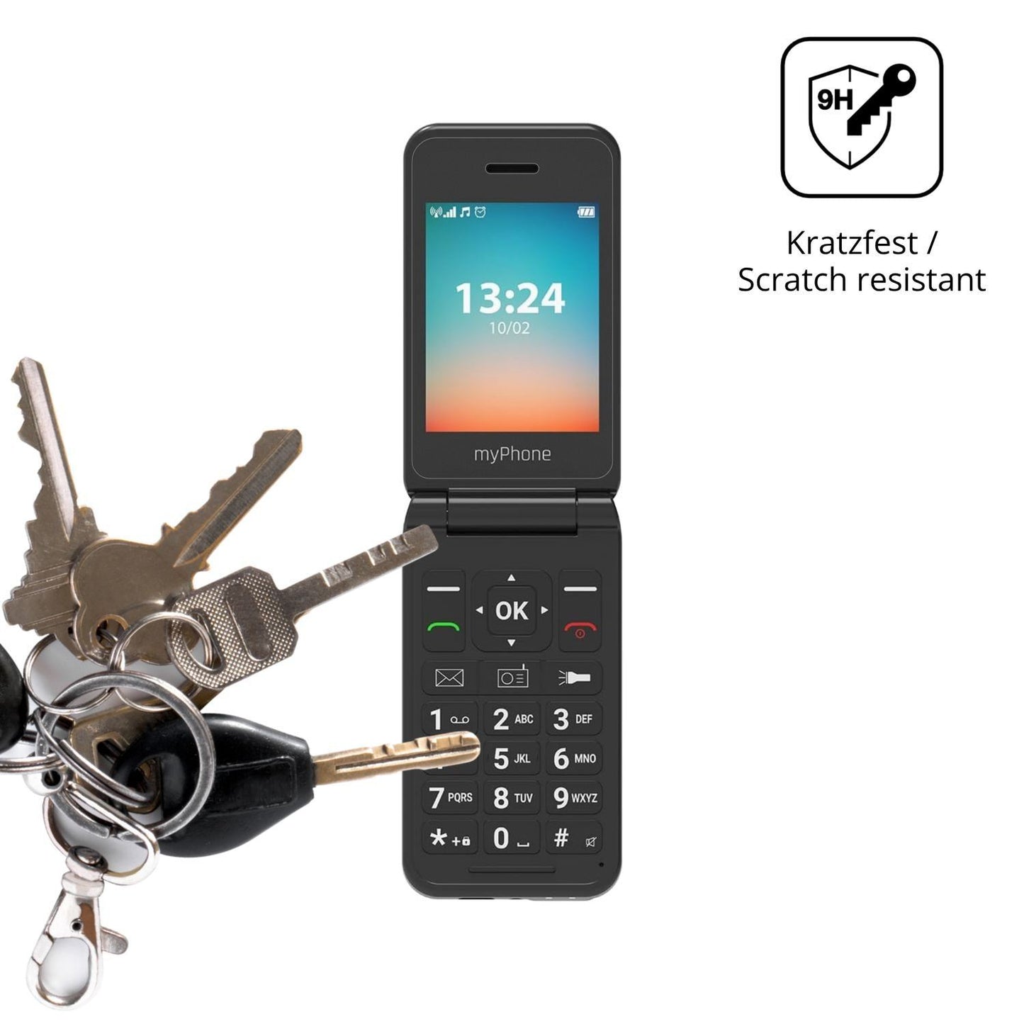 2x 9H Schutzfolie matt für MP myPhone Flip LTE Pan (3)