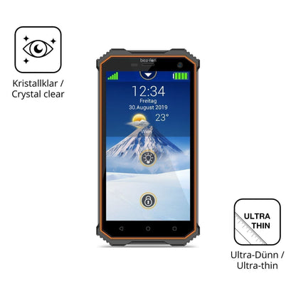 4x Schutzfolie klar für Beafon X5 Display-Schutzfo (5)