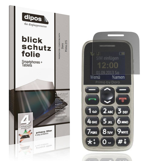 Blickschutzfolie für Doro Primo 215 matt Schutzfol (1)