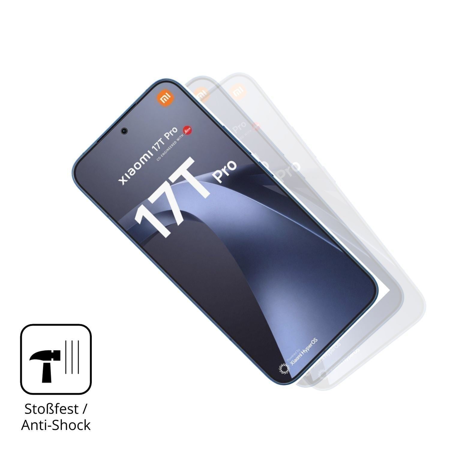 2x 9H Schutzfolie matt für Xiaomi 17T Pro Panzerfo (4)
