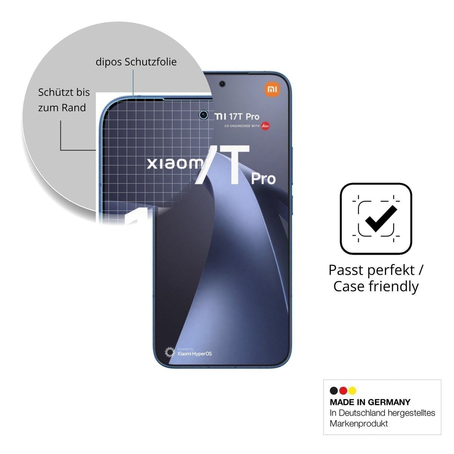 2x 9H Schutzfolie matt für Xiaomi 17T Pro Panzerfo (6)