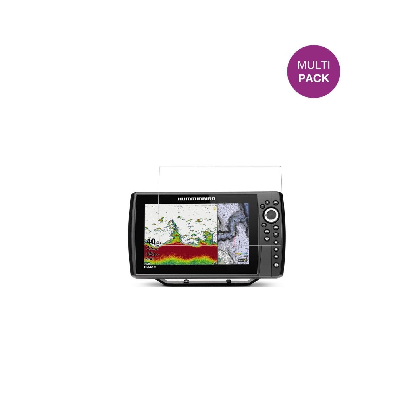 2x Schutzfolie klar für Humminbird Helix 9 Display (2)
