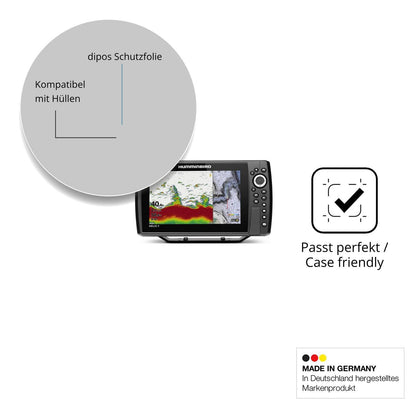 2x Schutzfolie klar für Humminbird Helix 9 Display (6)