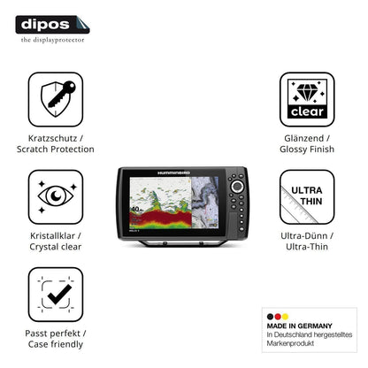2x Schutzfolie klar für Humminbird Helix 9 Display (7)