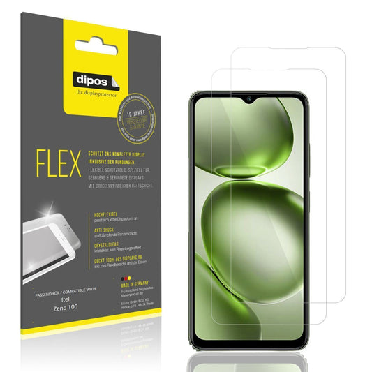 2x 3D Full Cover Schutzfolie für Itel Zeno 100 (1)