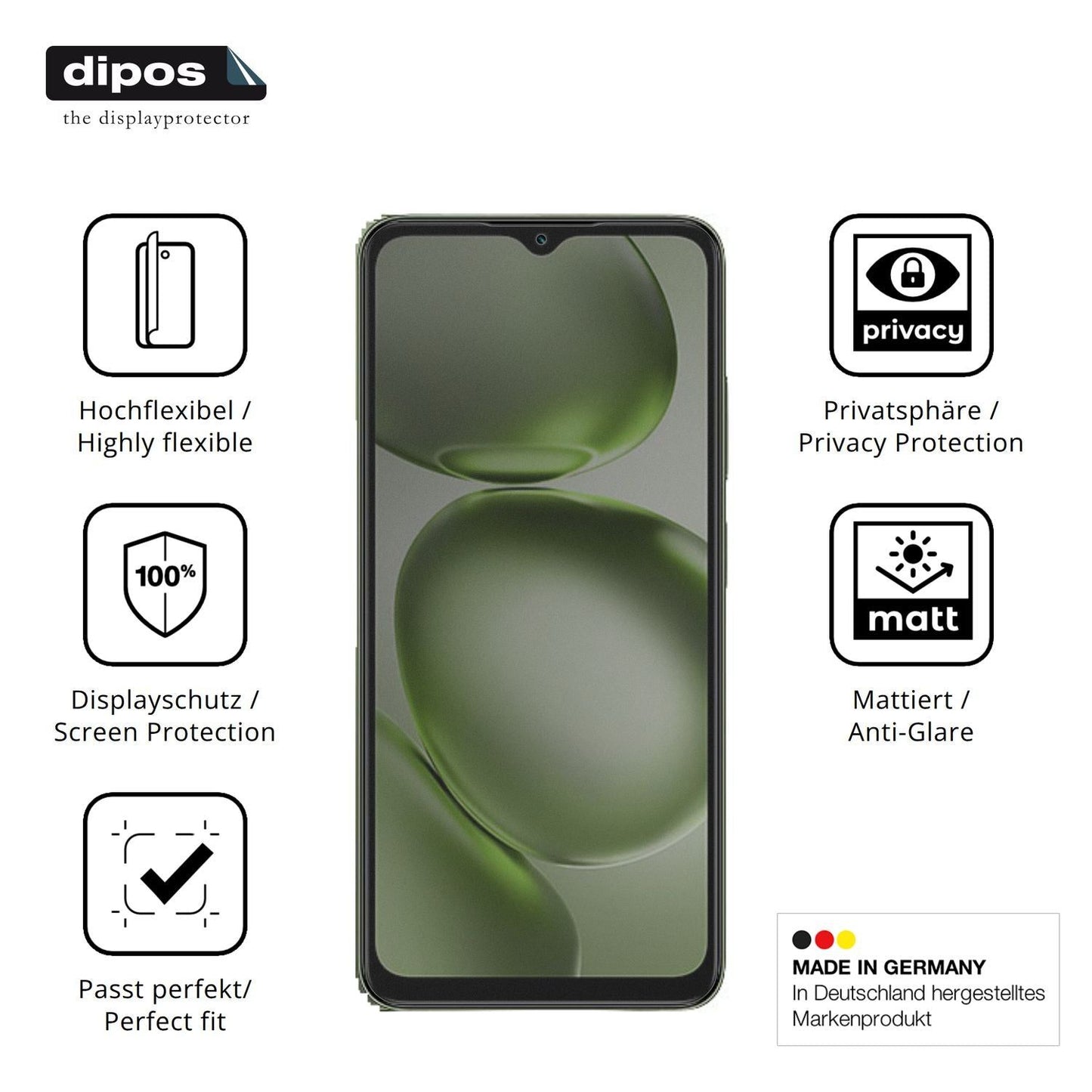 Full Cover Privacy Blickschutzfolie für Itel Zeno  (5)