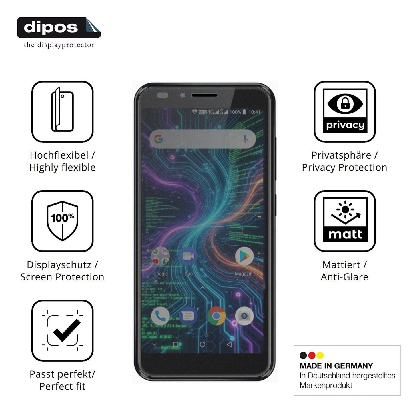 Full Cover Privacy Blickschutzfolie für Myria L500 (5)