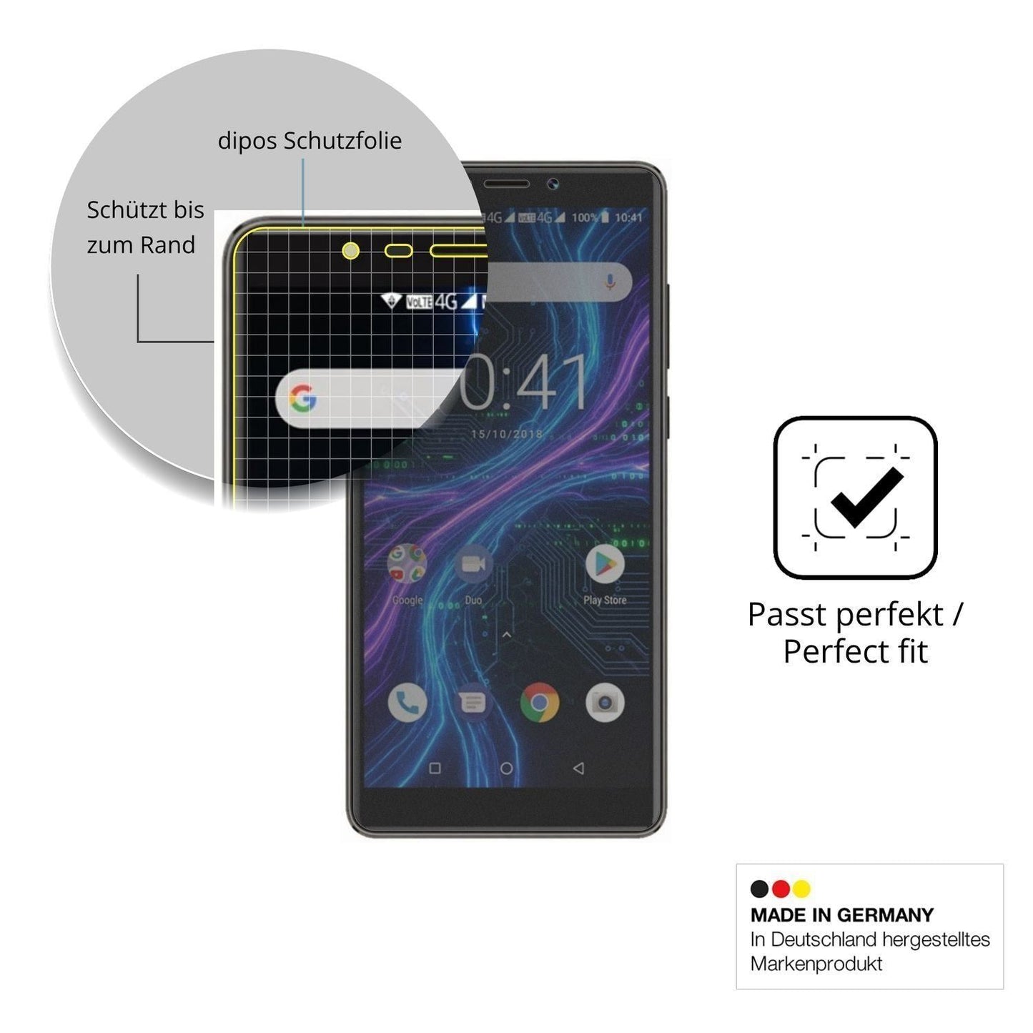 Full Cover Privacy Blickschutzfolie für Myria L600 (4)