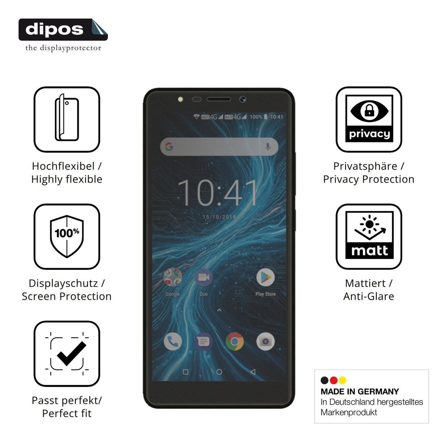 Full Cover Privacy Blickschutzfolie für Myria L550 (5)