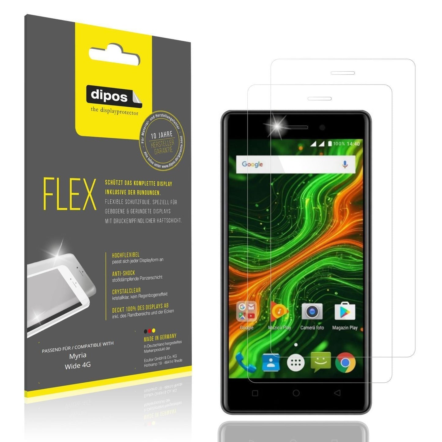 2x 3D Full Cover Schutzfolie für Myria Wide 4G (1)