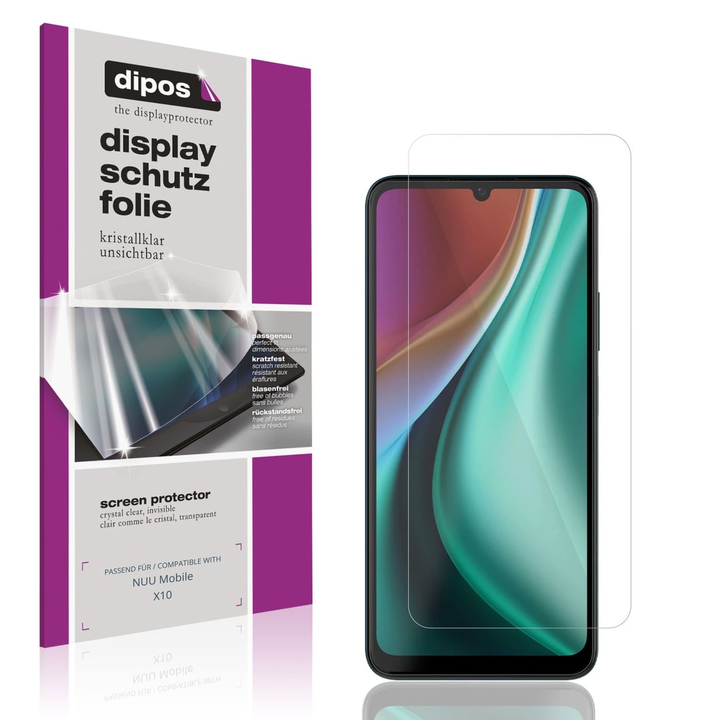 4x Schutzfolie klar für NUU Mobile X10 Display-Sch (1)