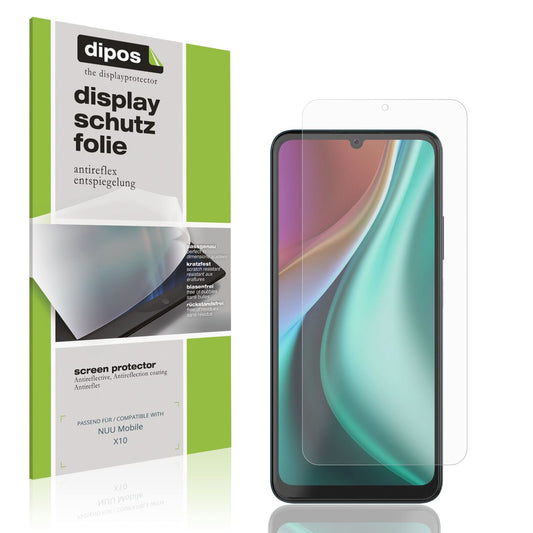 4x Schutzfolie matt für NUU Mobile X10 Display-Sch (1)