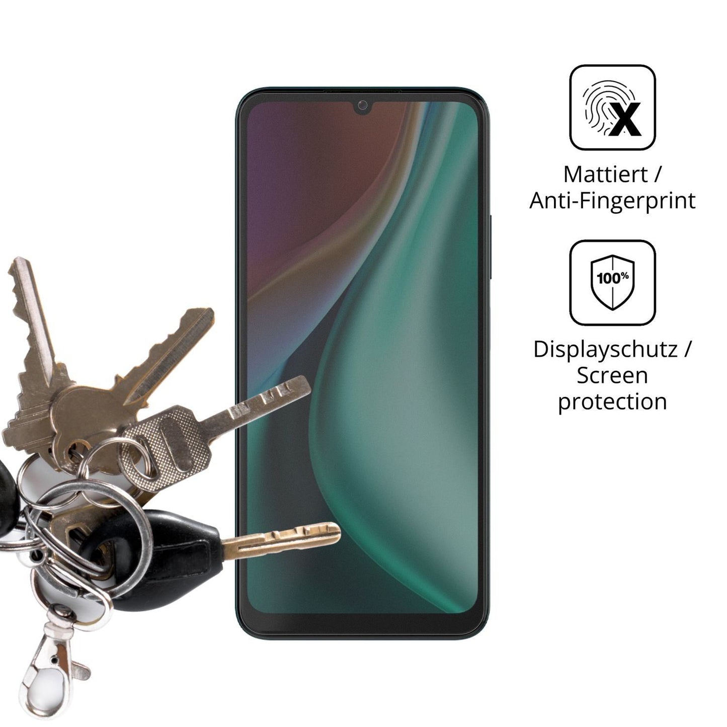 Blickschutzfolie für NUU Mobile X10 matt Schutzfol (3)