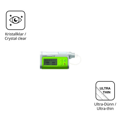 4x Schutzfolie klar für Dana Diabecare IIS Display (5)