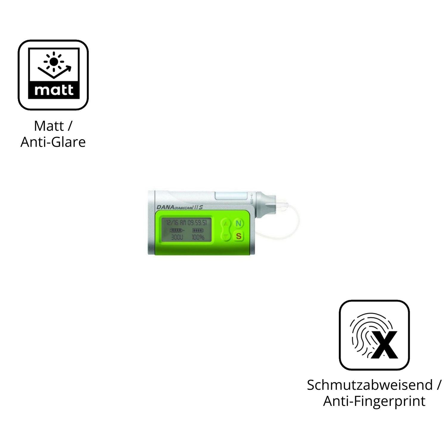 2x 9H Schutzfolie matt für Dana Diabecare IIS Panz (5)