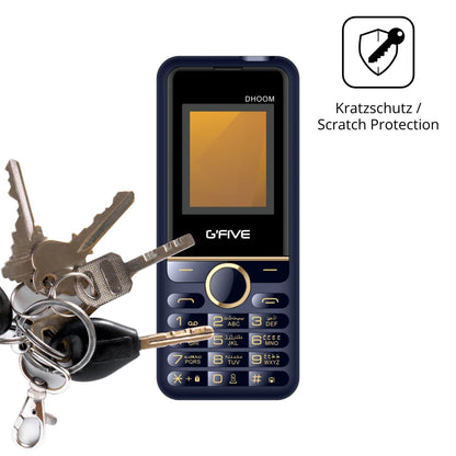 4x Schutzfolie klar für GFive Dhoom Display-Schutz (4)