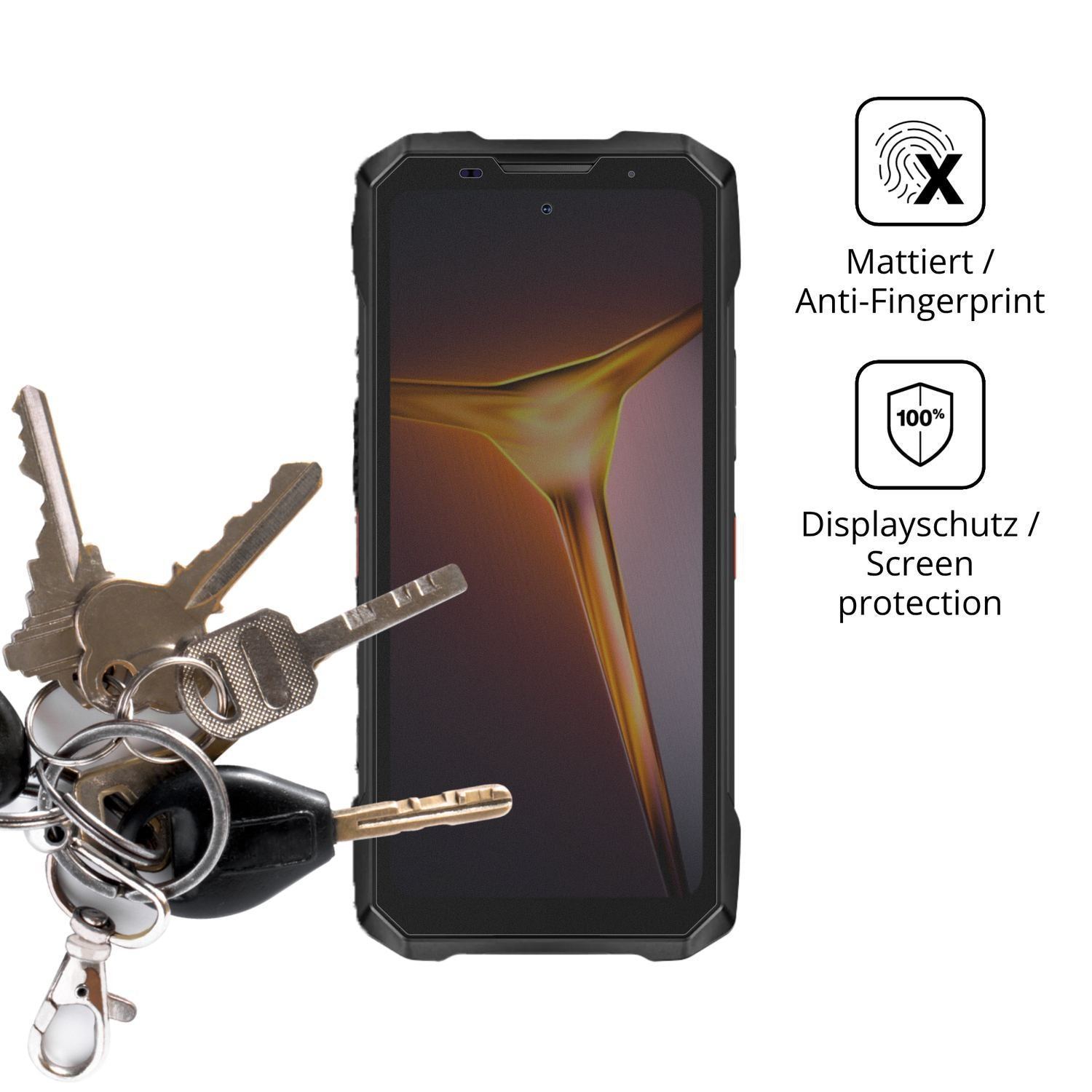 Blickschutzfolie für Doogee V Max 2 matt Schutzfol (3)