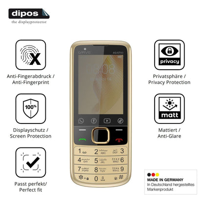 Blickschutzfolie für GFive 4G 6700 matt Schutzfoli (5)
