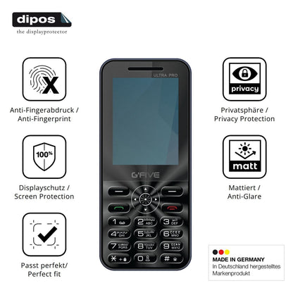 Blickschutzfolie für GFive Ultra Pro matt Schutzfo (5)