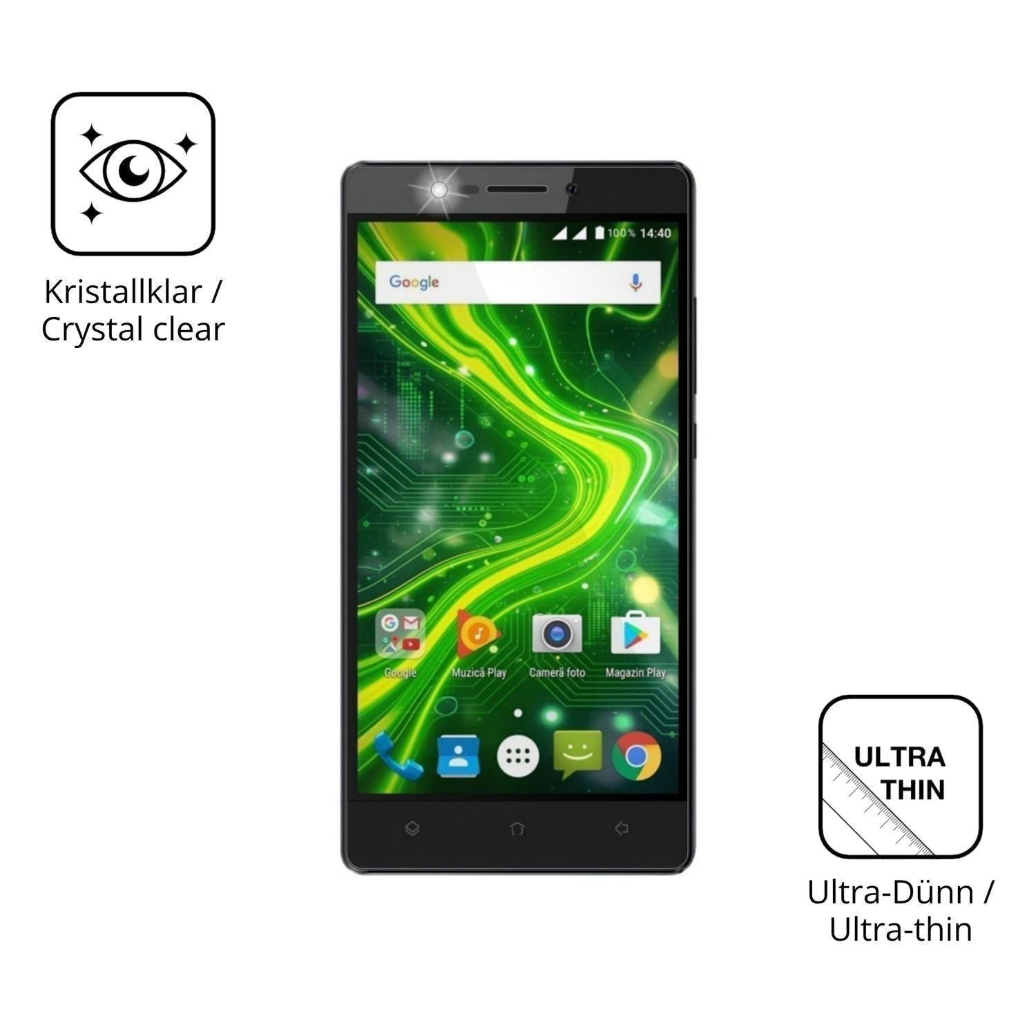 4x Schutzfolie klar für Myria Grand 4G Display-Sch (5)