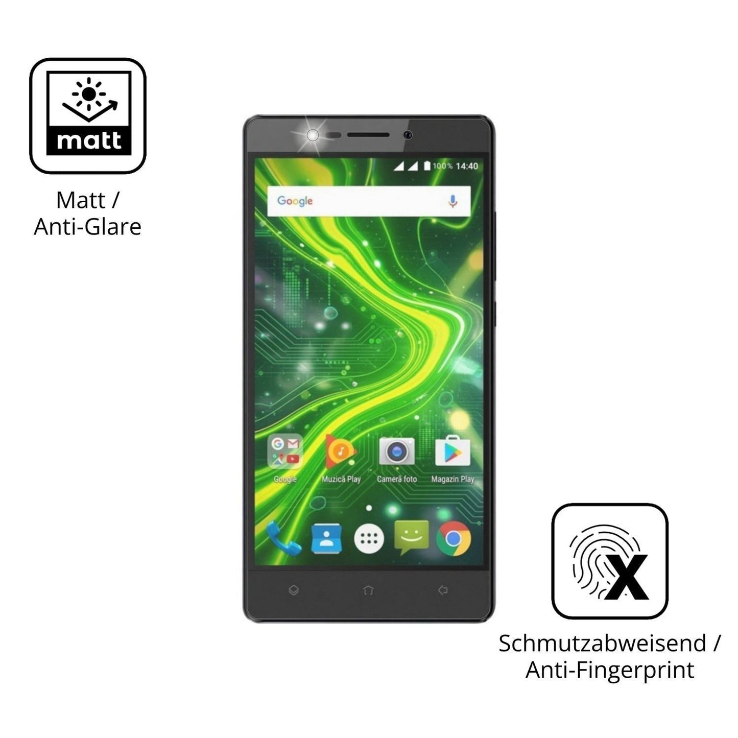 4x Schutzfolie matt für Myria Grand 4G Display-Sch (5)