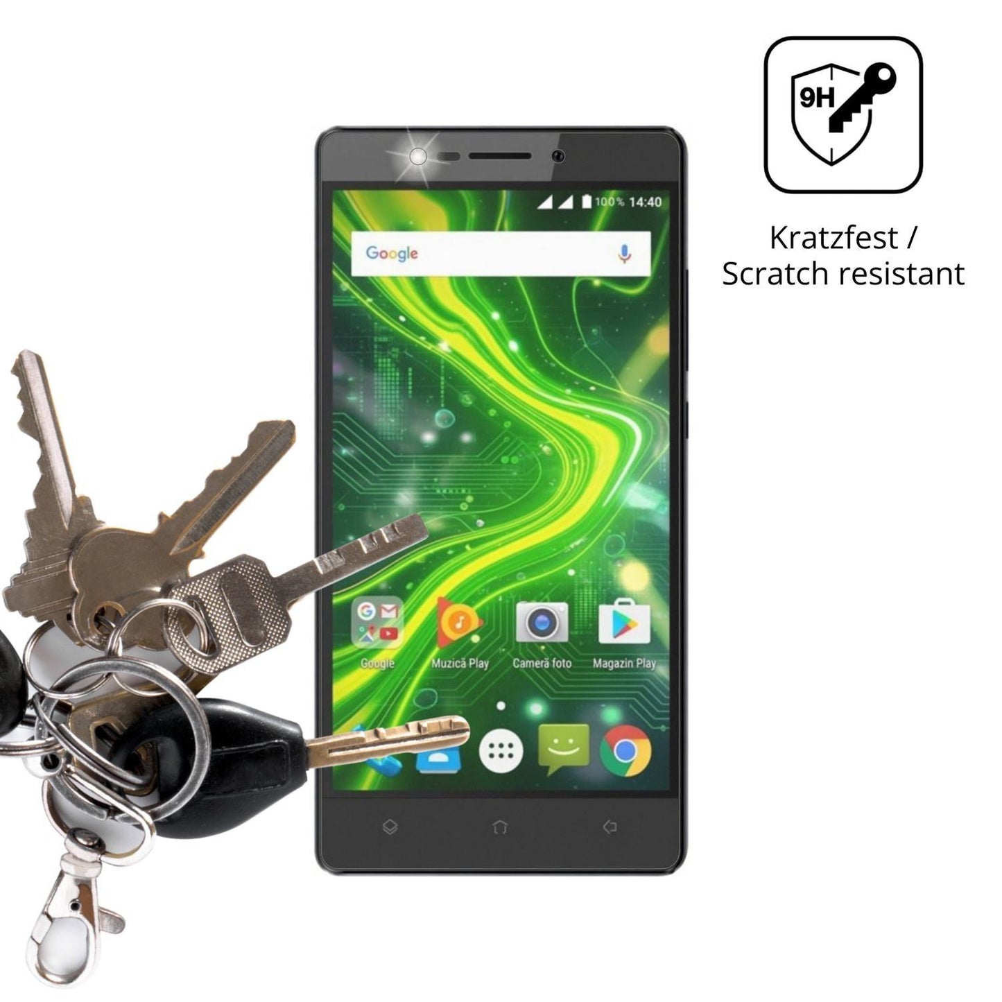 2x 9H Schutzfolie matt für Myria Grand 4G Panzerfo (3)