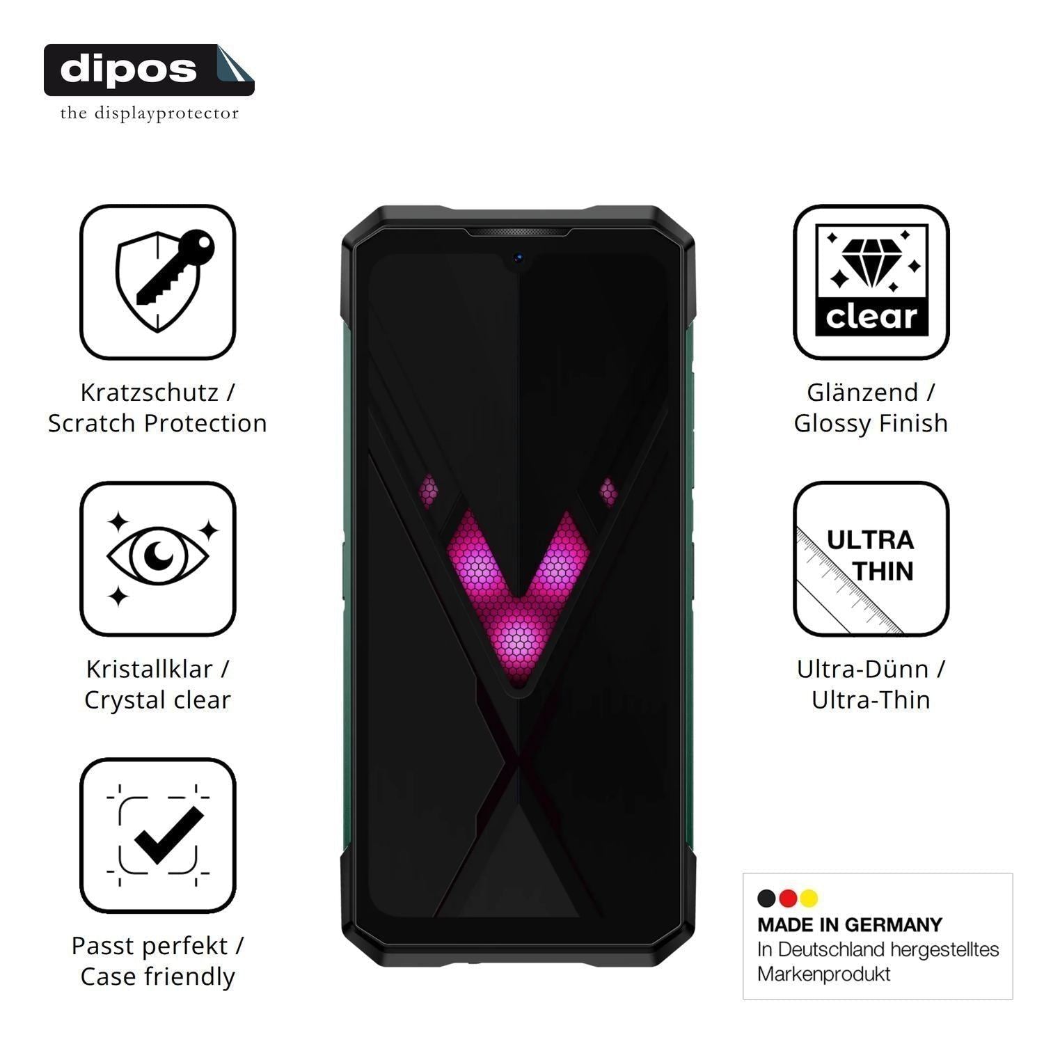 4x Schutzfolie klar für Doogee S200 Ultra Display- (7)