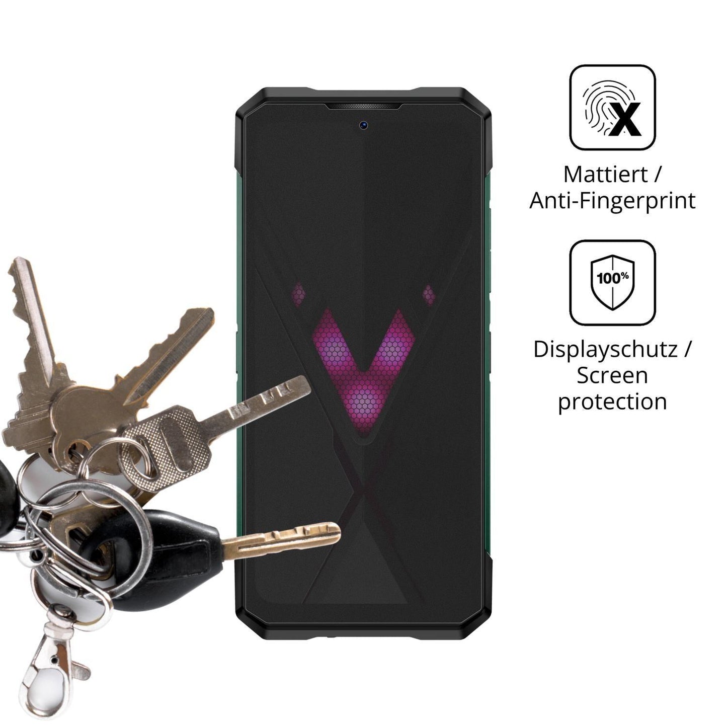 Blickschutzfolie für Doogee S200 Ultra matt Schutz (3)
