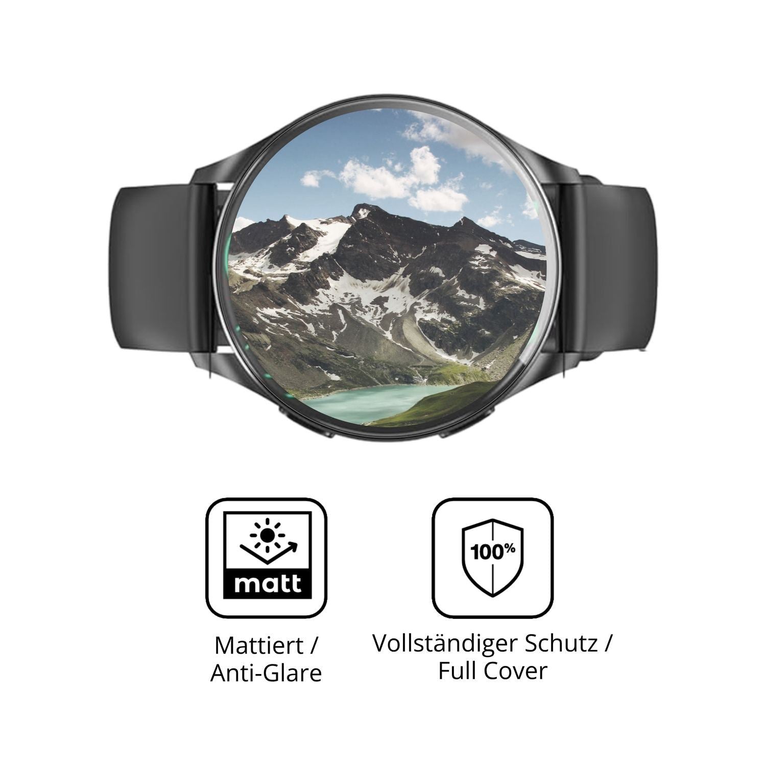 2x Full Cover Schutzfolie matt für Blackview W40 (5)